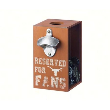 EVERGREEN ENTERPRISES Evergreen Enterprises EG8BC999A Texas Longhorns Bottle Opener Cap Caddy EG8BC999A